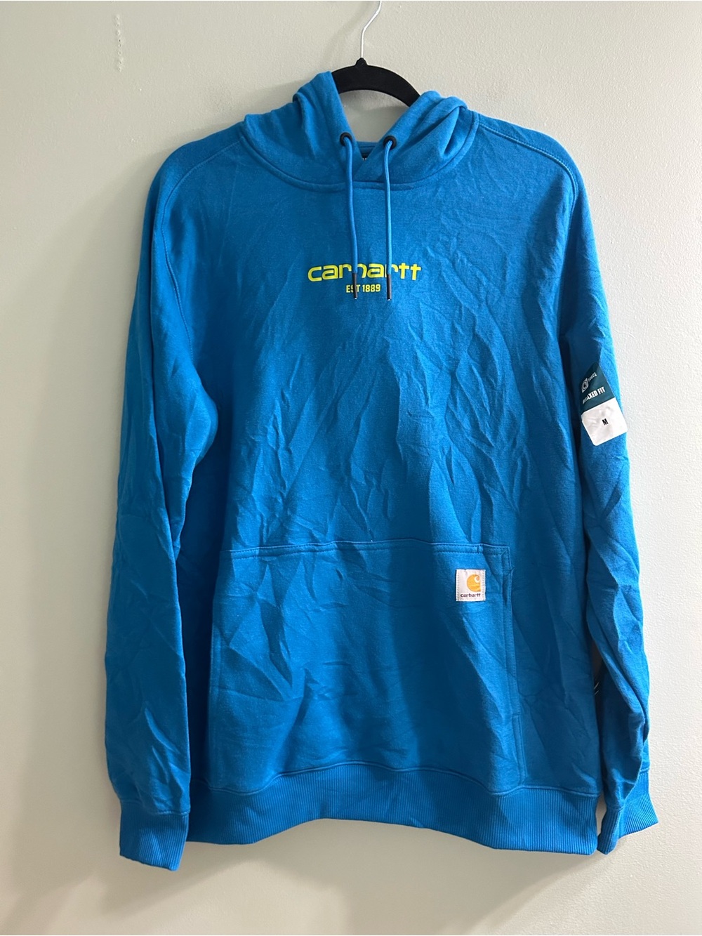 NWT men’s carhartt relaxed fit blue hoodie sweater